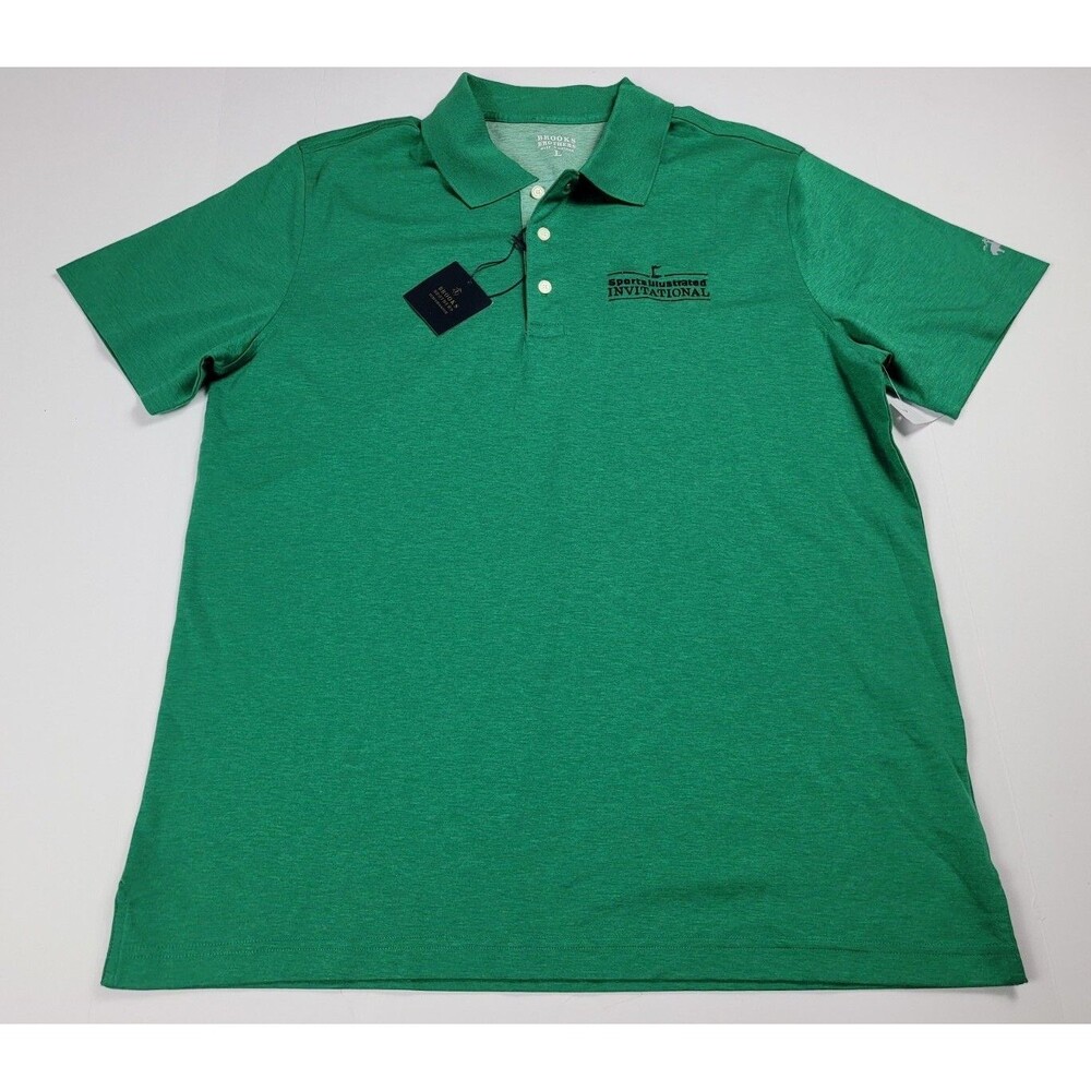 Brooks Brothers Performance Polo Men's L Sports Illustrated Golf Green